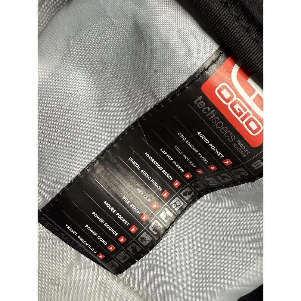 OGIO Metro Computer Laptop Backpack, Black AB Embroidery NWOT